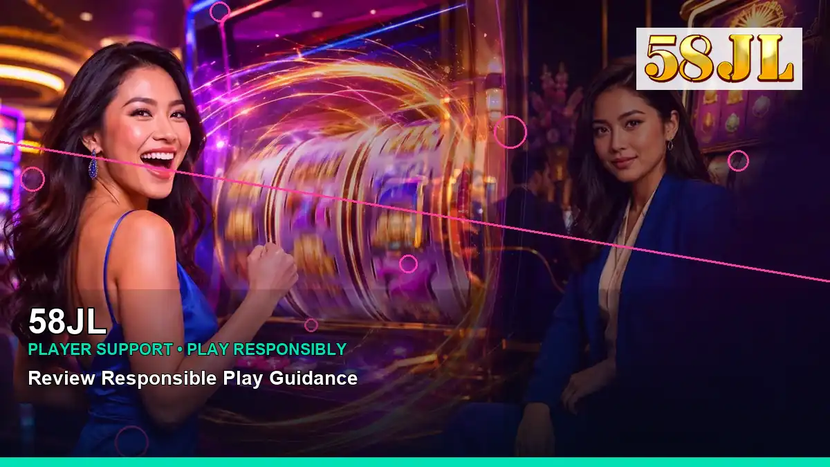 58JL neon-lit neon jackpot slot games in a left-framed layout for Philippine players