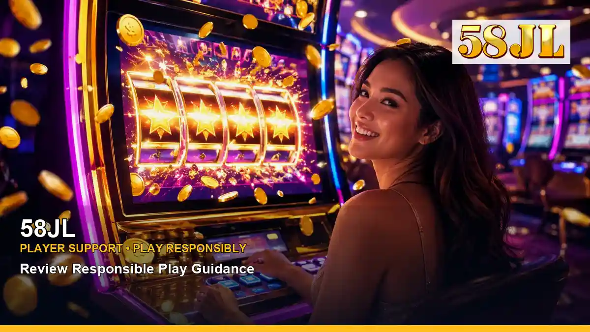 58JL gold-lit jackpot slot games in a celebratory layout for Philippine players