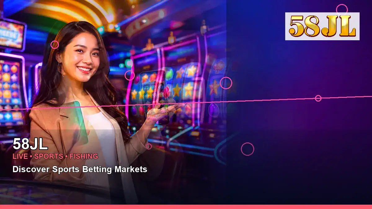 58JL party online slot games featuring an adult Filipina casino host with a left-framed composition