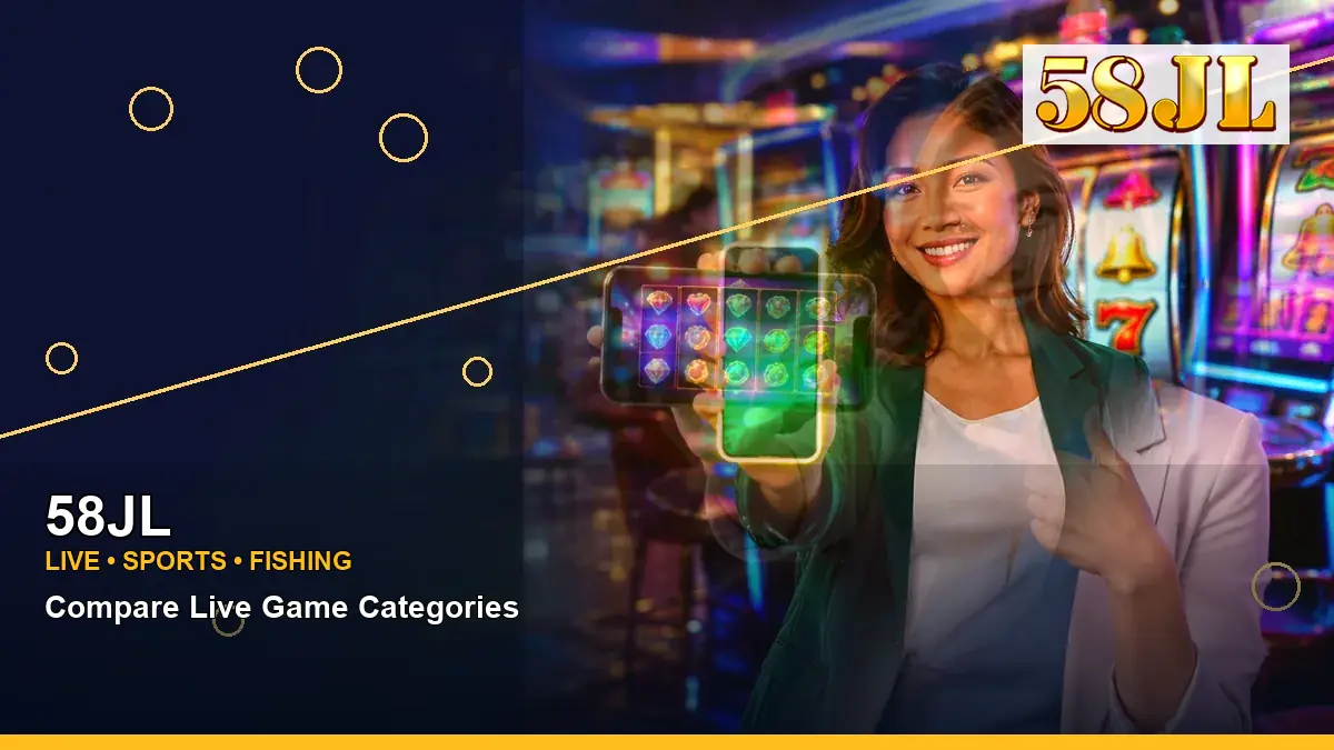 58JL right-framed VIP casino rewards highlighting mobile-friendly casino play
